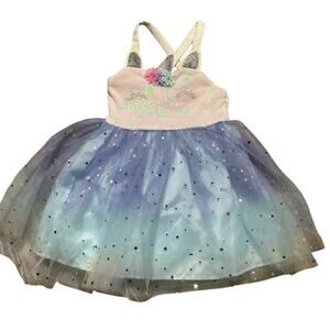 Zunie Unicorn Sequin Tulle Dress